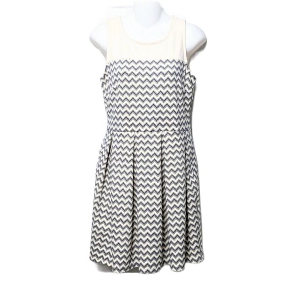 ALTAR'D STATE Dot Chevron Flare Tank Dress M - Picture 1 of 9